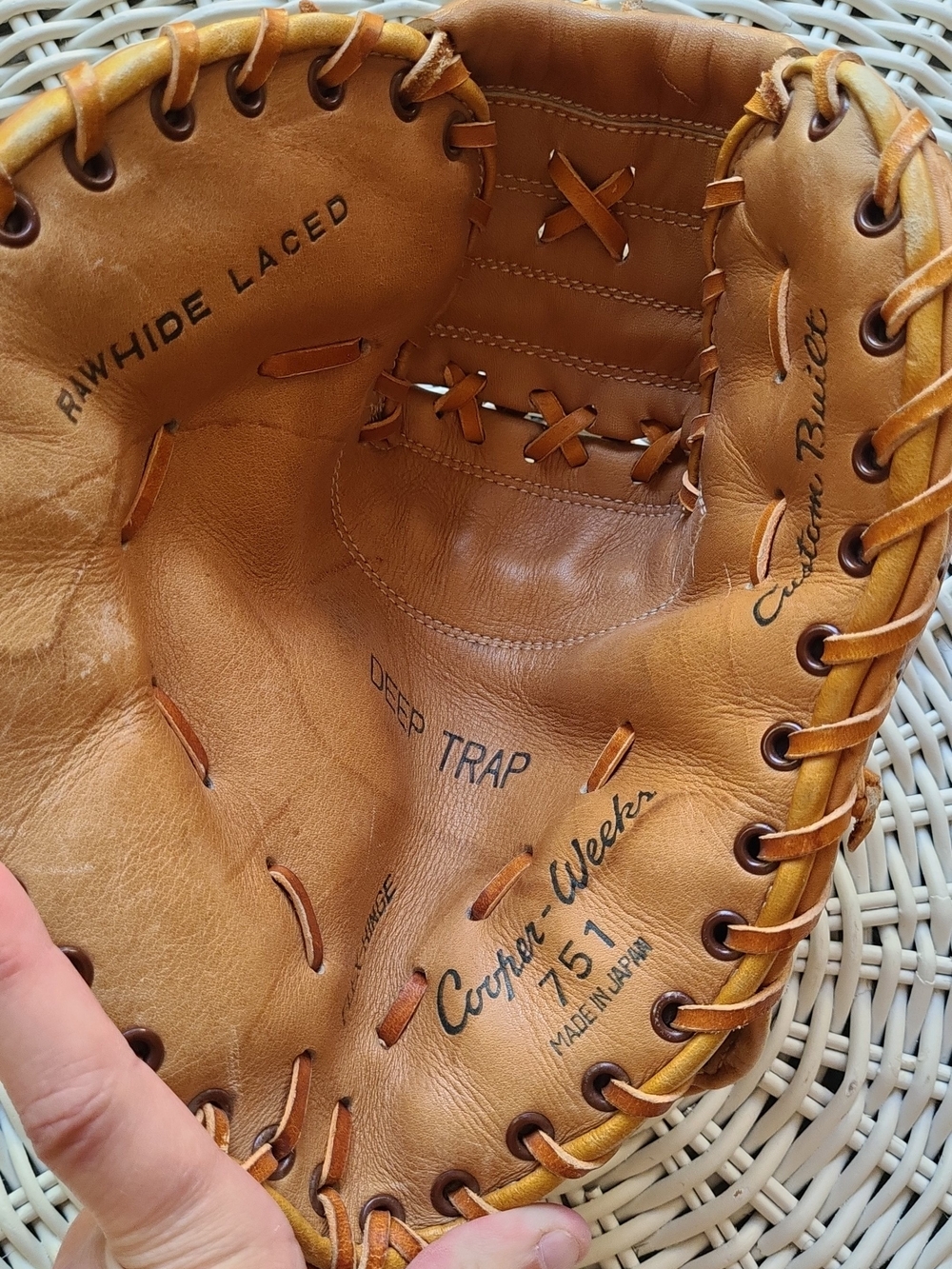 Vintage Cooper-Weeks 751 "Deep Trap" Baseball Mitt - Made in Japan